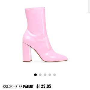 Steve Madden Lynden pink ankle boot